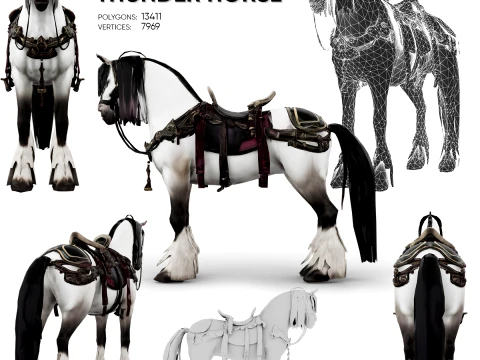 Koń Grzmotu Model 3D