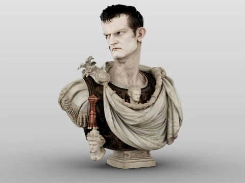 Caligula Roman Emperor 3D Model