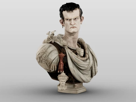 Caligula Roman Emperor 3D Model