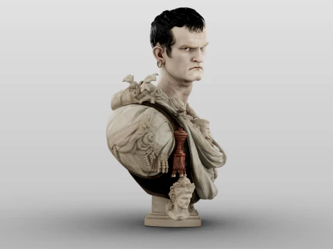 Caligula Roman Emperor 3D Model