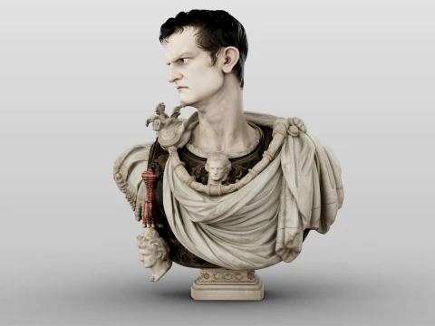 Caligula Roman Emperor 3D Model
