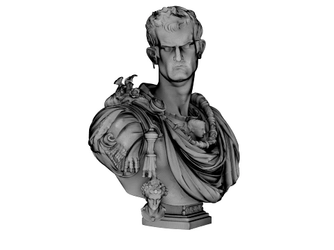 Caligula Roman Emperor 3D Model