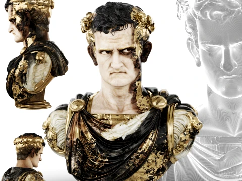 Caligula Roman Emperor 3D Model