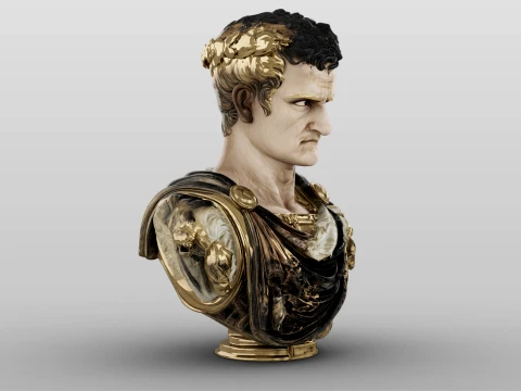 Caligula Roman Emperor 3D Model