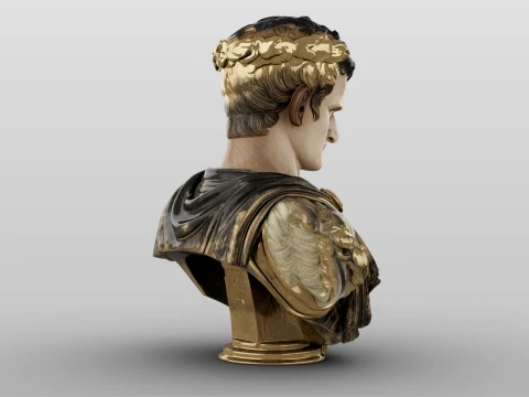 Caligula Roman Emperor 3D Model