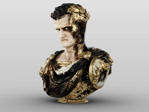 Caligula Roman Emperor 3D Model