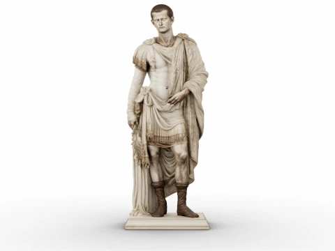 Caligula Roman Emperor 3D Model