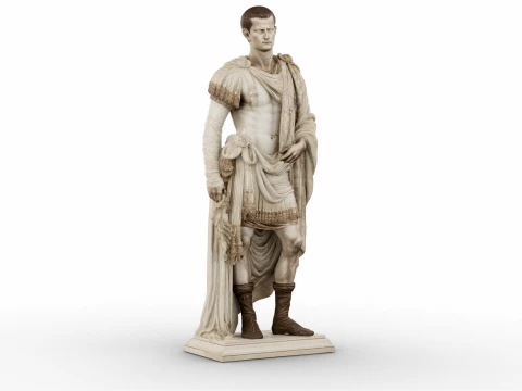 Caligula Roman Emperor 3D Model