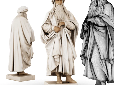 Leonardo da Vinci 3D Model