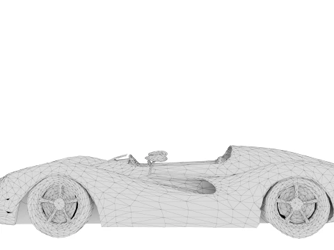 Race Car Crimson Velocity 3D Model