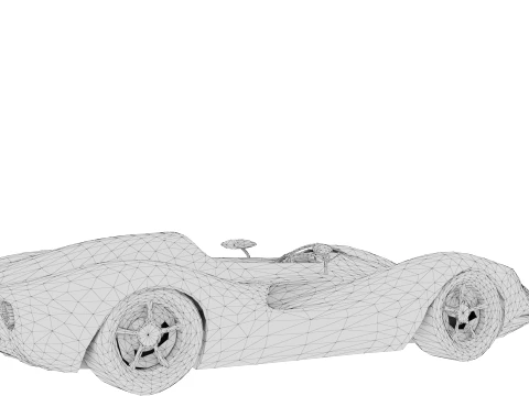 Race Car Crimson Velocity 3D Model