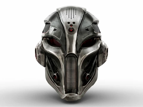 Iron Sentinel Helmet 3D Model
