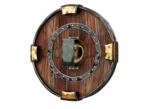 Iron Round Shield 3D Model