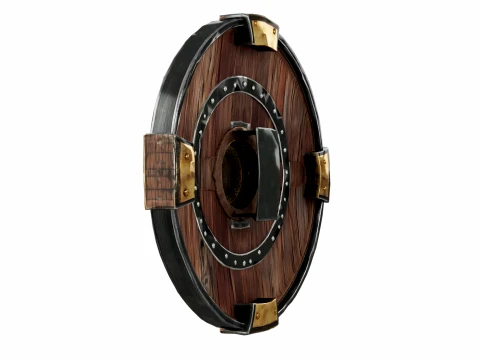 Iron Round Shield 3D Model