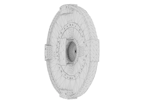 Iron Round Shield 3D Model