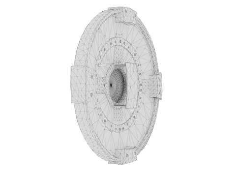 Iron Round Shield 3D Model