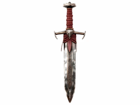 Leather Wrapped Sword 3D Model
