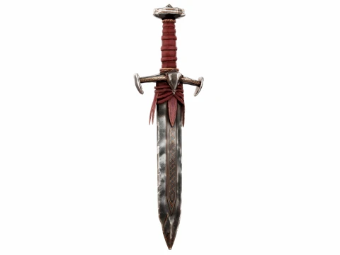 Leather Wrapped Sword 3D Model