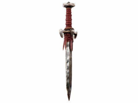 Leather Wrapped Sword 3D Model