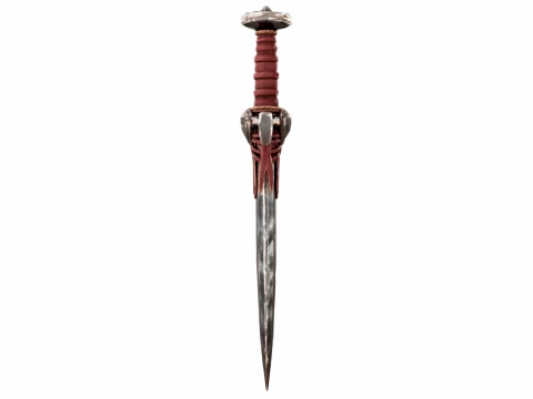 Leather Wrapped Sword 3D Model