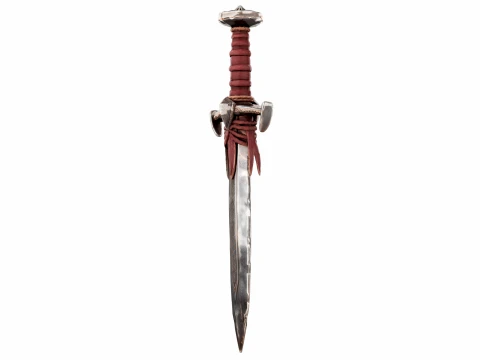 Leather Wrapped Sword 3D Model