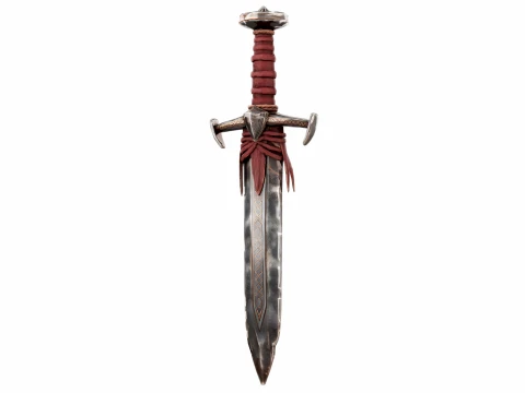 Leather Wrapped Sword 3D Model