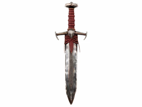 Leather Wrapped Sword 3D Model