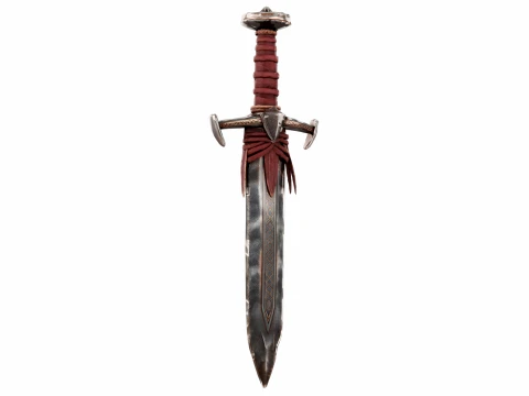 Leather Wrapped Sword 3D Model