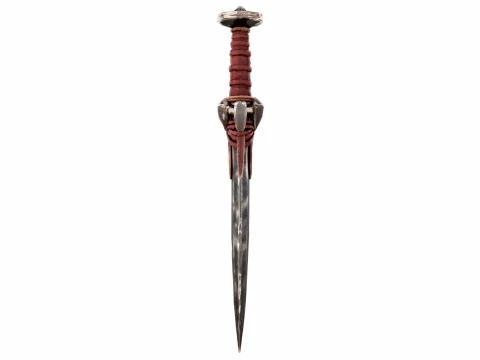 Leather Wrapped Sword 3D Model
