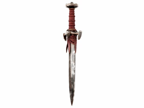 Leather Wrapped Sword 3D Model
