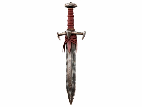 Leather Wrapped Sword 3D Model
