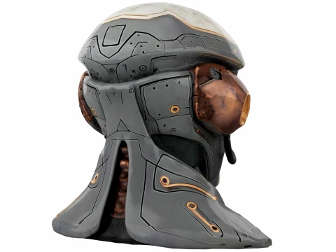 Rustbound Scifi Helmet 3D Model