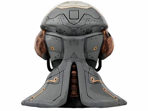 Rustbound Scifi Helmet 3D Model