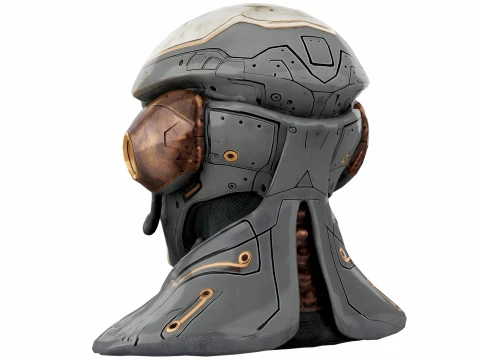 Rustbound Scifi Helmet 3D Model
