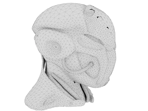 Rustbound Scifi Helmet 3D Model