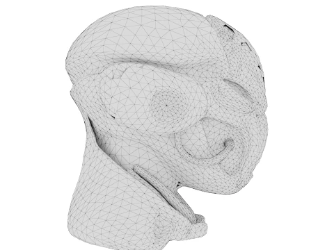 Rustbound Scifi Helmet 3D Model