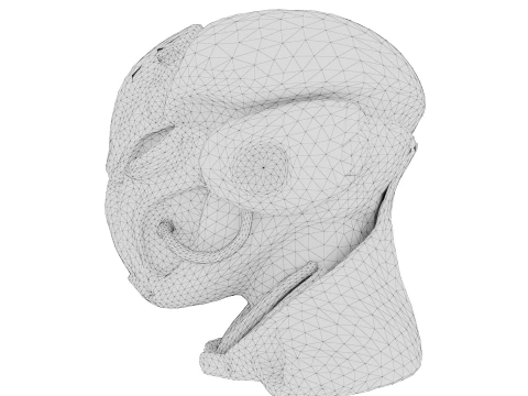 Rustbound Scifi Helmet 3D Model