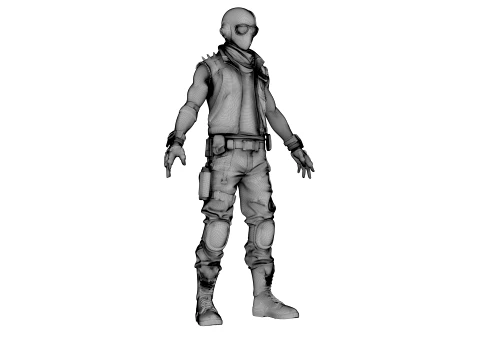 Wasteland Warrior 3D Model