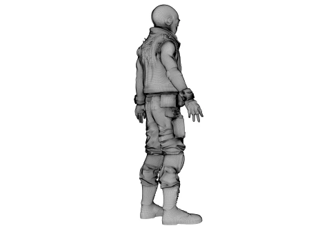 Wasteland Warrior 3D Model