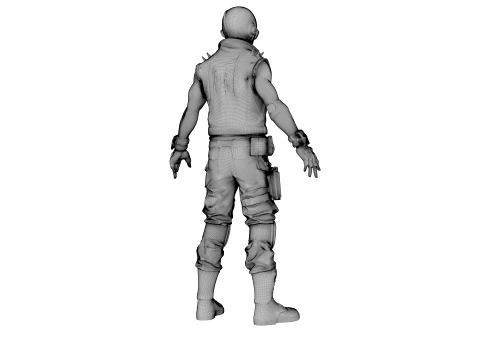 Wasteland Warrior 3D Model