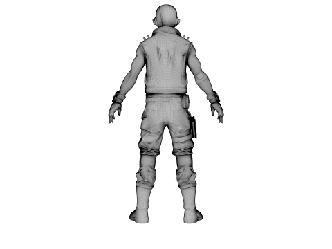 Wasteland Warrior 3D Model