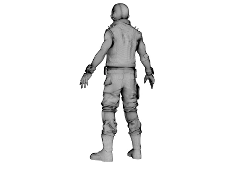 Wasteland Warrior 3D Model