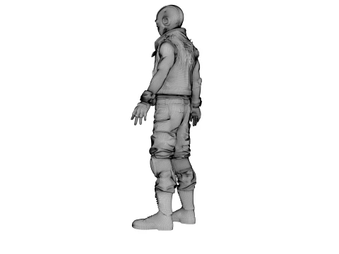 Wasteland Warrior 3D Model