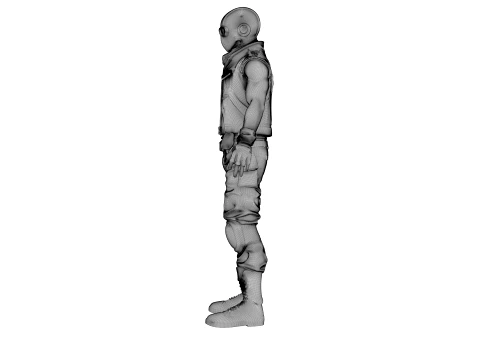 Wasteland Warrior 3D Model