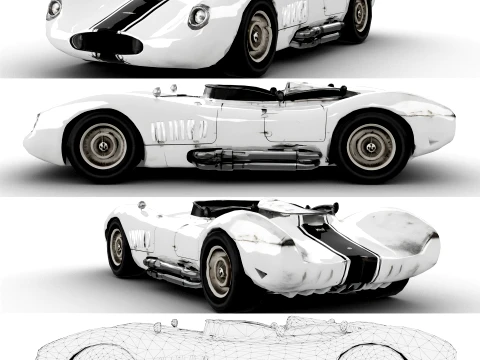 Silver Racer Modello 3D