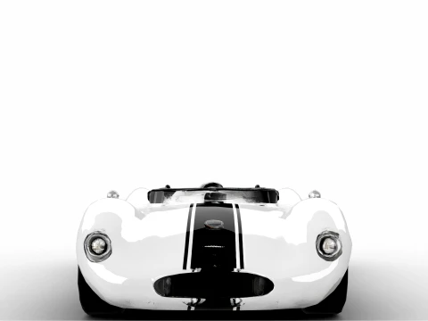 Silver Racer 3D Model