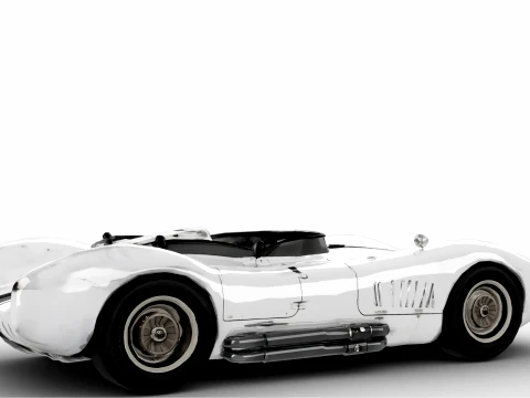 Silver Racer 3D Model