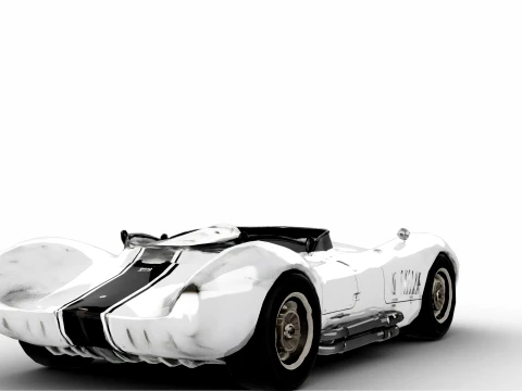 Silver Racer 3D Model