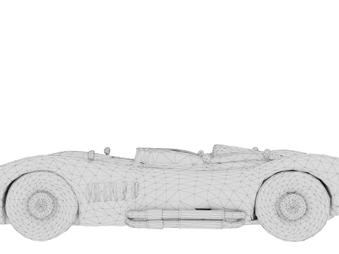 Silver Racer 3D Model