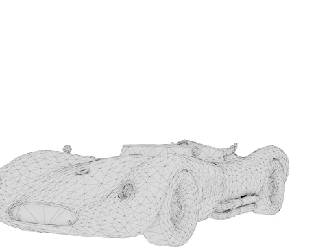Silver Racer 3D Model